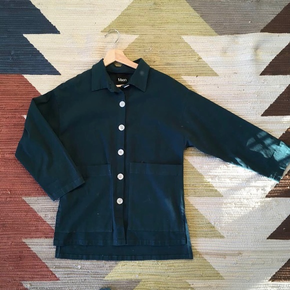 Mien Studios, Painters Button Jacket, rich teal - Picture 2 of 4